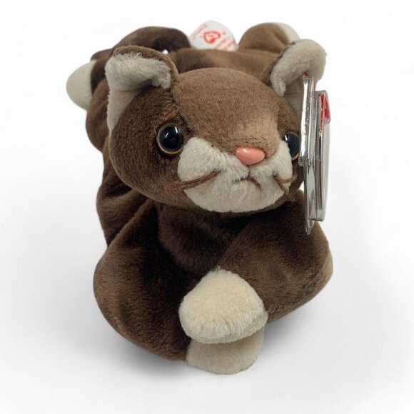 TY Beanie Babies "Pounce" The Cat 8" Plush Toy Collectible 1997 NWT - Picture 6 of 6